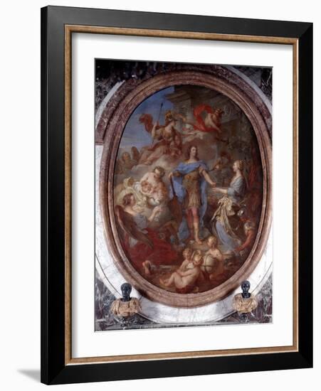 Louis XIV Presenting Peace to Europe, Early 18th Century-Francois Lemoyne-Framed Giclee Print