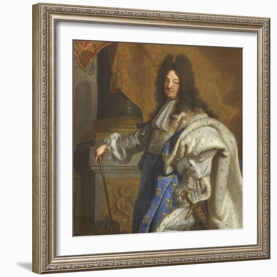 Louis XIV, roi de France-Hyacinthe Rigaud-Framed Giclee Print