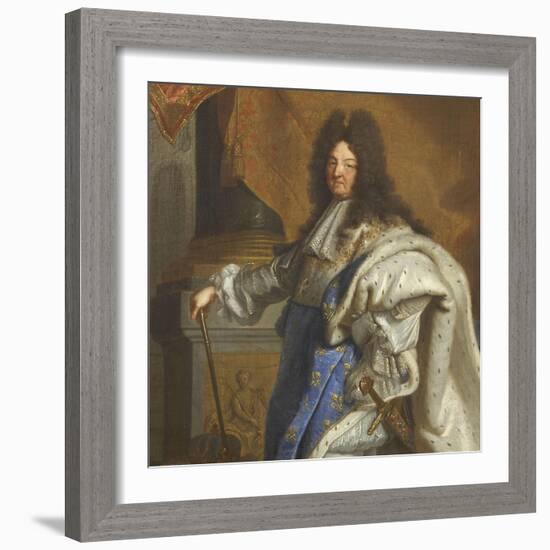 Louis XIV, roi de France-Hyacinthe Rigaud-Framed Giclee Print