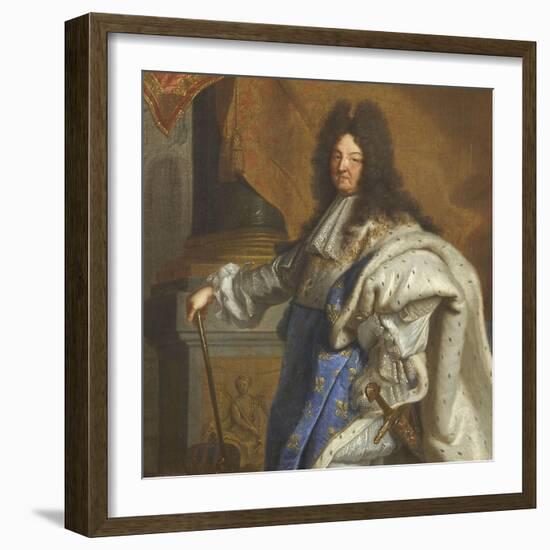 Louis XIV, roi de France-Hyacinthe Rigaud-Framed Giclee Print