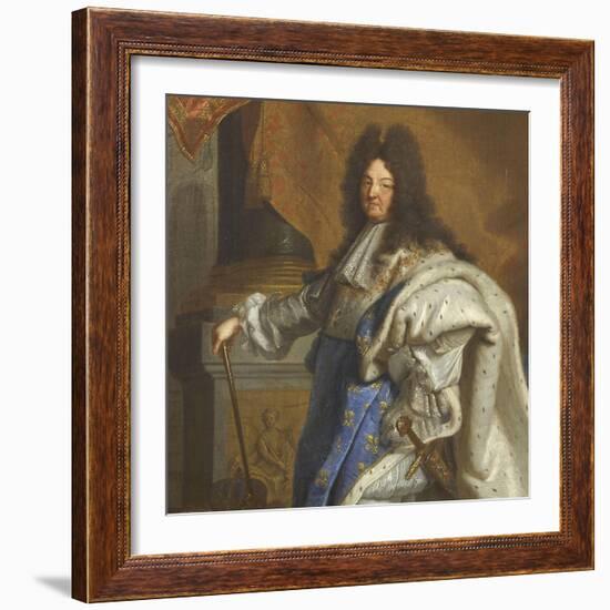 Louis XIV, roi de France-Hyacinthe Rigaud-Framed Giclee Print