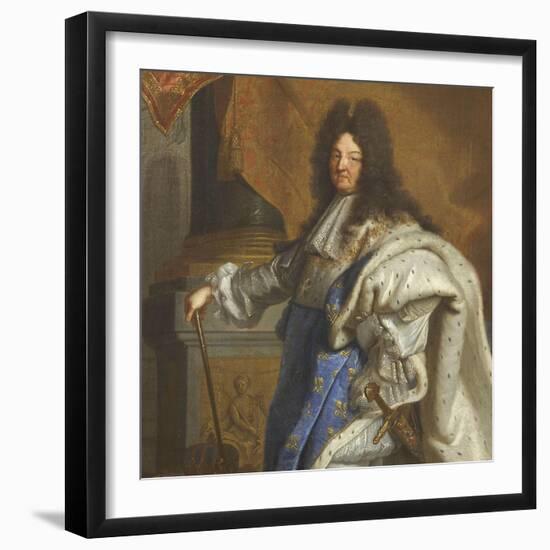 Louis XIV, roi de France-Hyacinthe Rigaud-Framed Giclee Print