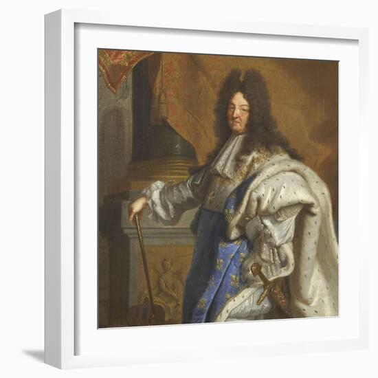 Louis XIV, roi de France-Hyacinthe Rigaud-Framed Giclee Print