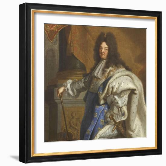 Louis XIV, roi de France-Hyacinthe Rigaud-Framed Giclee Print