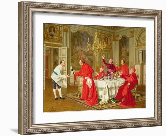 Louis Xiv's Apartments at Versailles, the Chef's Birthday-Andrea Landini-Framed Giclee Print