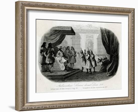 Louis XIV, Siamese Visit-null-Framed Art Print