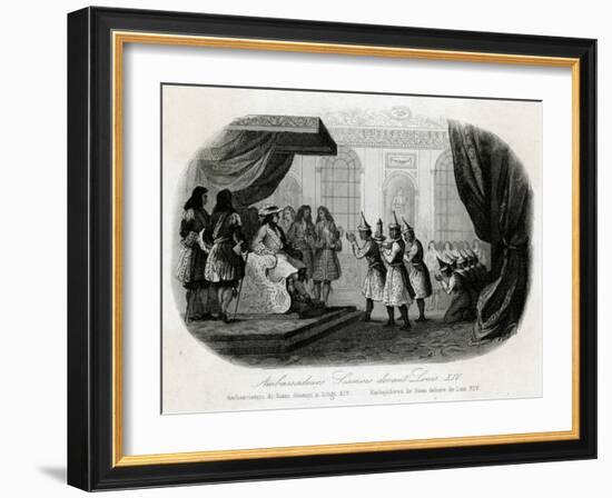 Louis XIV, Siamese Visit-null-Framed Art Print