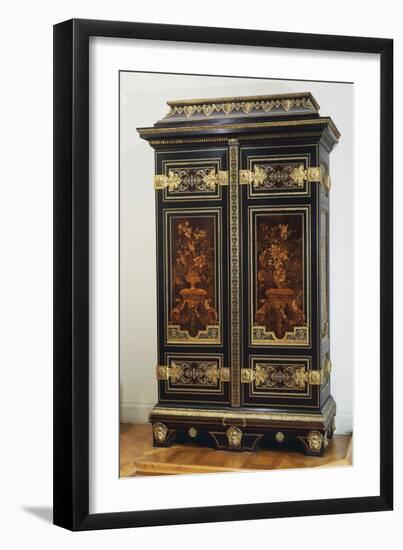 Louis XIV Style Inlaid Ebony Wardrobe-Andre-charles Boulle-Framed Giclee Print