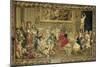 Louis XIV Visiting the Gobelins Factory, 1673-null-Mounted Giclee Print