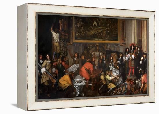 Louis XIV Visits the Manufacture Des Gobelins on October 15, 1667-Simon Renard de Saint-André-Framed Premier Image Canvas