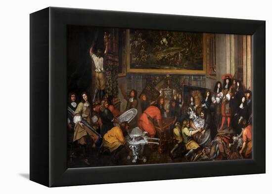 Louis XIV Visits the Manufacture Des Gobelins on October 15, 1667-Simon Renard de Saint-André-Framed Premier Image Canvas