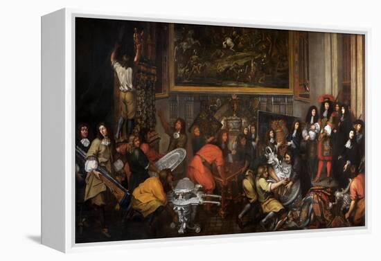 Louis XIV Visits the Manufacture Des Gobelins on October 15, 1667-Simon Renard de Saint-André-Framed Premier Image Canvas