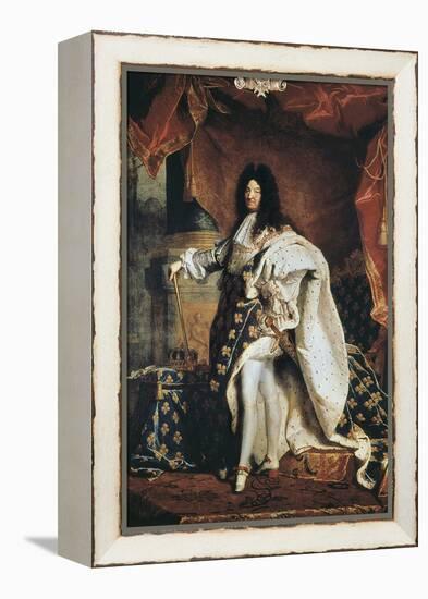 Louis XIV-Hyacinthe Rigaud-Framed Stretched Canvas