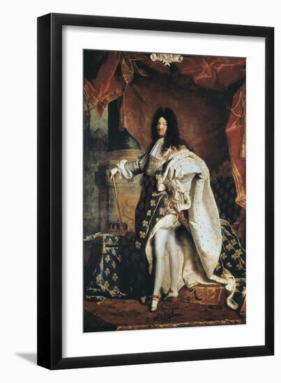 Louis XIV-Hyacinthe Rigaud-Framed Art Print