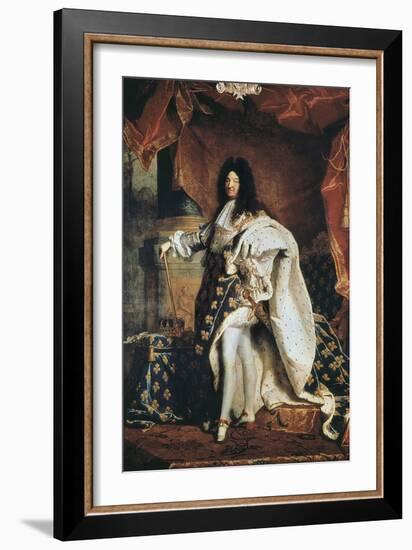 Louis XIV-Hyacinthe Rigaud-Framed Art Print