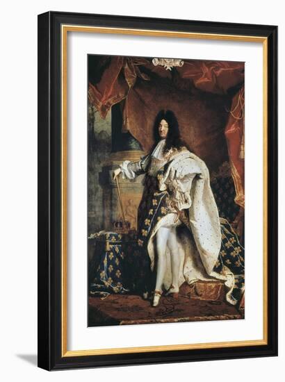 Louis XIV-Hyacinthe Rigaud-Framed Art Print