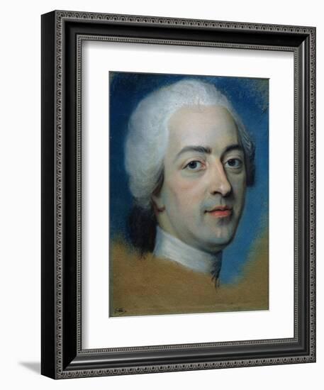 Louis XV (1710-74) King of France and Navarre, after 1730-Maurice Quentin de La Tour-Framed Giclee Print