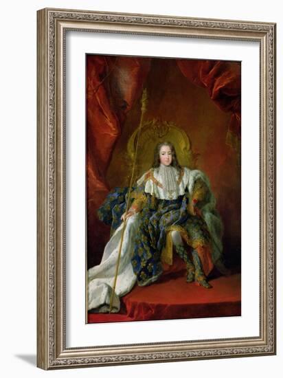 Louis XV 1723-Alexis Simon Belle-Framed Giclee Print