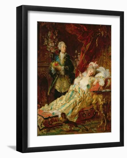 Louis XV and Madame Dubarry-Gyula Benczur-Framed Giclee Print