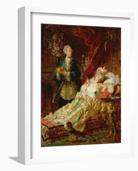 Louis XV and Madame Dubarry-Gyula Benczur-Framed Giclee Print