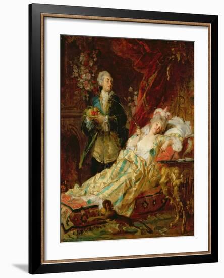 Louis XV and Madame Dubarry-Gyula Benczur-Framed Giclee Print