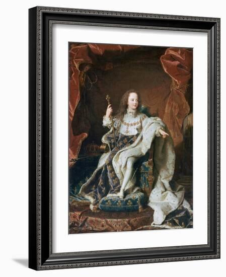 Louis XV at the Age of Five, C1715-Hyacinthe Rigaud-Framed Giclee Print