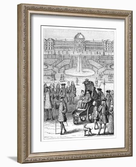 Louis XV at the Tuileries, Paris, 18th Century-Bonnardot-Framed Giclee Print