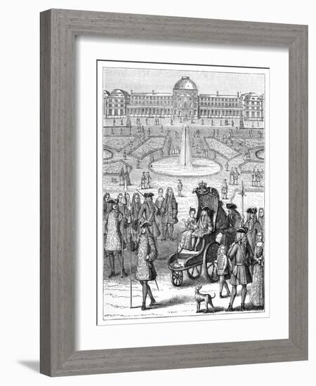 Louis XV at the Tuileries, Paris, 18th Century-Bonnardot-Framed Giclee Print