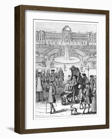 Louis XV at the Tuileries, Paris, 18th Century-Bonnardot-Framed Giclee Print