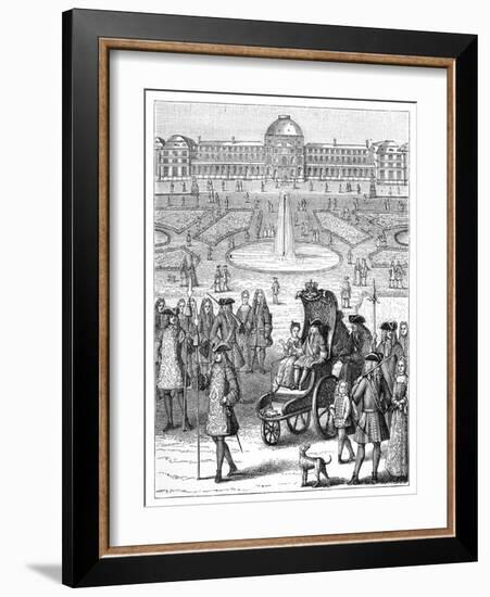 Louis XV at the Tuileries, Paris, 18th Century-Bonnardot-Framed Giclee Print