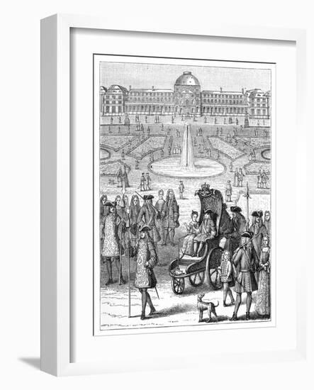 Louis XV at the Tuileries, Paris, 18th Century-Bonnardot-Framed Giclee Print