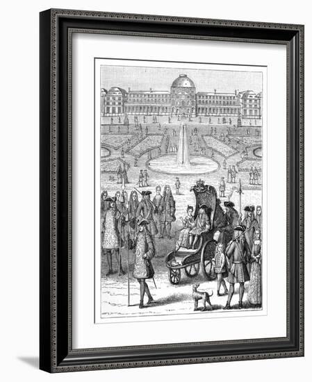 Louis XV at the Tuileries, Paris, 18th Century-Bonnardot-Framed Giclee Print