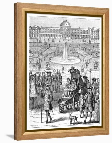 Louis XV at the Tuileries, Paris, 18th Century-Bonnardot-Framed Premier Image Canvas