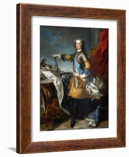 Louis XV, King of France and Navarre-Jean-Baptiste van Loo-Framed Giclee Print