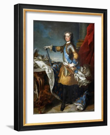 Louis XV, King of France and Navarre-Jean-Baptiste van Loo-Framed Giclee Print