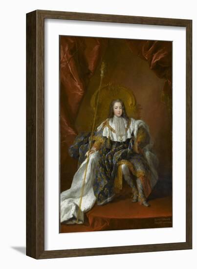 Louis XV, roi de France (1710-1774)-Alexis Simon Belle-Framed Giclee Print