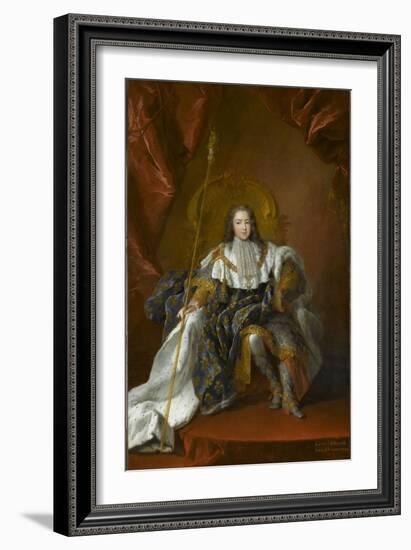 Louis XV, roi de France (1710-1774)-Alexis Simon Belle-Framed Giclee Print