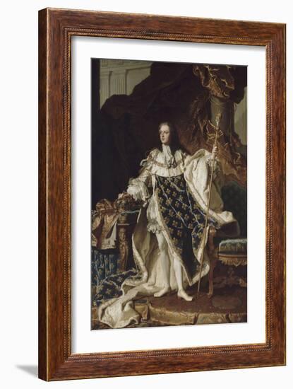 Louis XV, roi de France (1710-1774)-Hyacinthe Rigaud-Framed Giclee Print