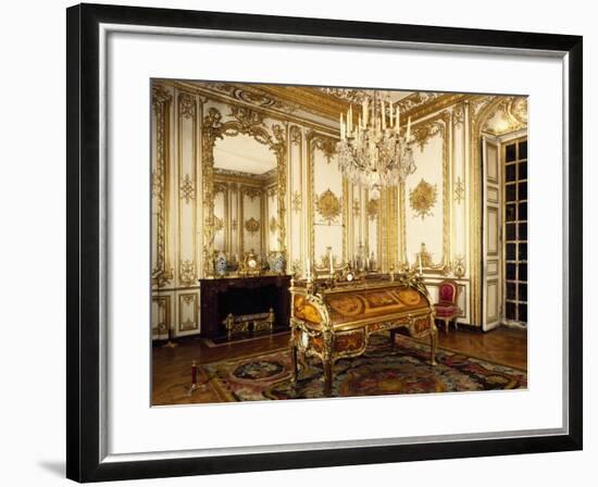 Louis XV's Study with Bureau and Cylindre-null-Framed Giclee Print