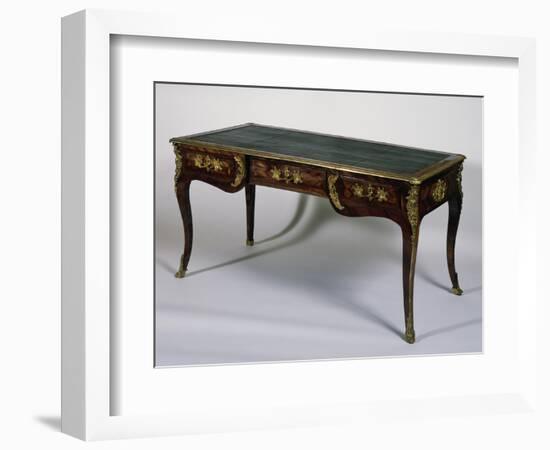 Louis XV Style Satinwood Writing Desk, France-null-Framed Giclee Print