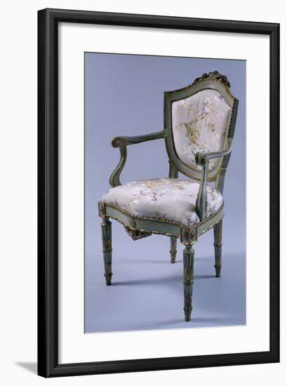 Louis XV-XVI Transition Period Lacquered and Gilt Venetian Armchair, Italy-null-Framed Giclee Print