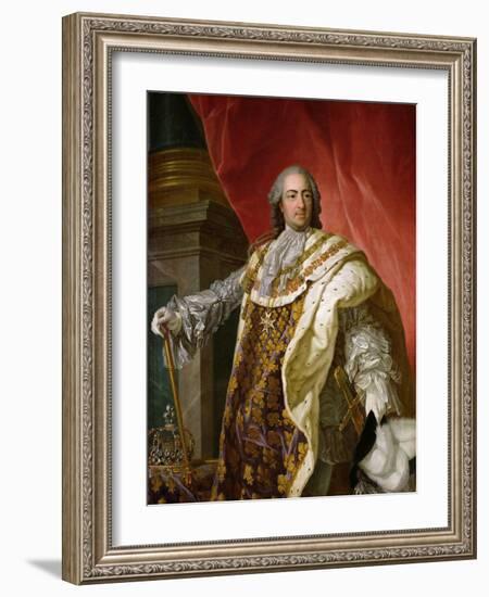 Louis XV-Louis-Michel van Loo-Framed Giclee Print