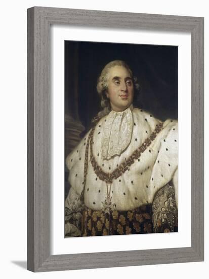 Louis XVI en costume de sacre-Joseph Siffred Duplessis-Framed Giclee Print