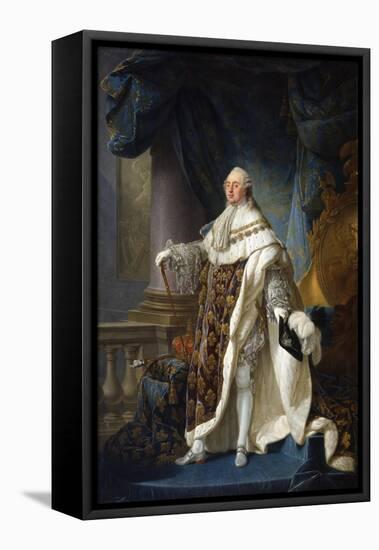 Louis XVI, King of France and Navarre, Wearing His Grand Royal Costume in 1779-Antoine Francois Callet-Framed Premier Image Canvas