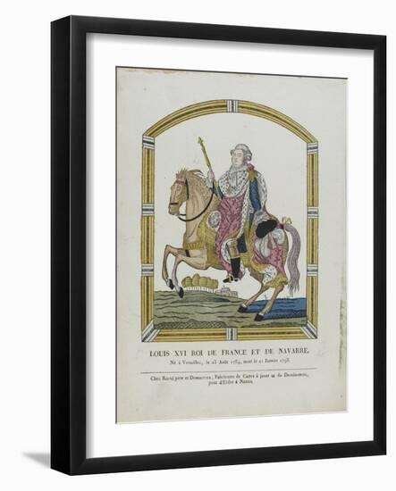 Louis XVI, roi de France et de Navarre-null-Framed Giclee Print