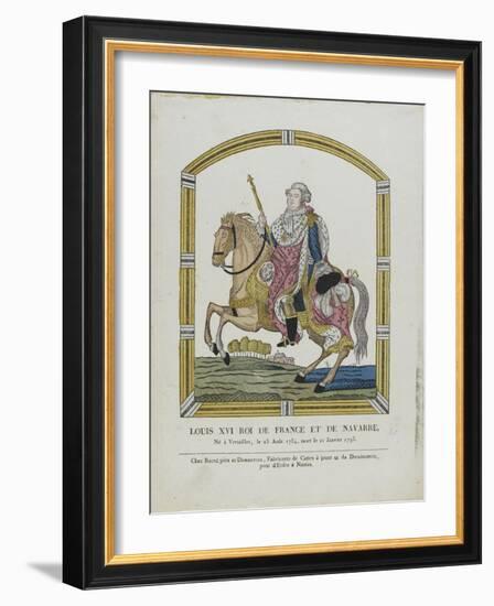 Louis XVI, roi de France et de Navarre-null-Framed Giclee Print