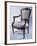 Louis XVI Style Carved Wood Genoese Armchair, Italy-null-Framed Giclee Print