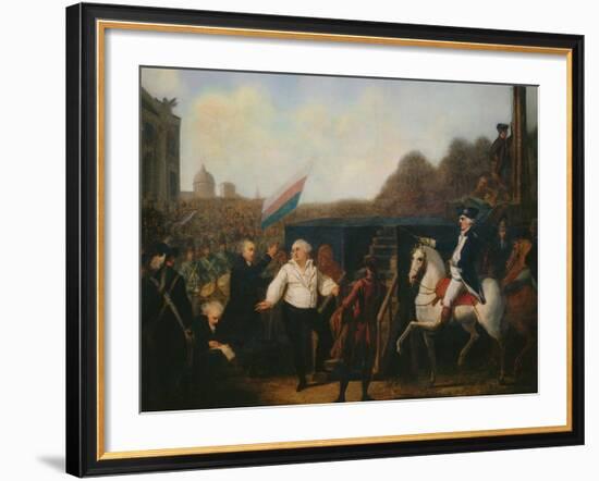 Louis XVI taken to the Place of Execution January 21, 1793-Charles Benazech-Framed Giclee Print