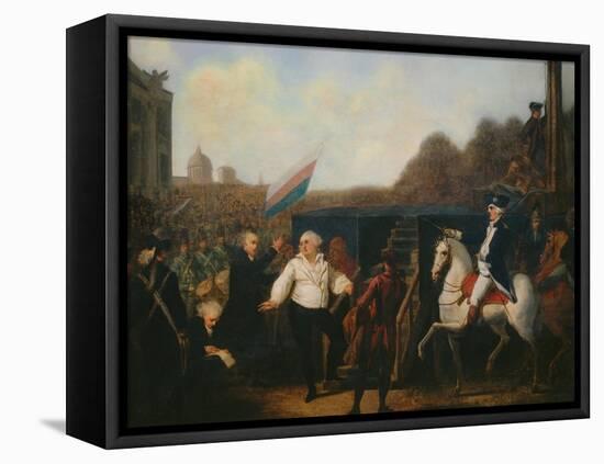 Louis XVI taken to the Place of Execution January 21, 1793-Charles Benazech-Framed Premier Image Canvas