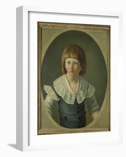 Louis XVII (1785-95) Aged 8, at the Temple, 1793-Joseph Marie Vien-Framed Giclee Print